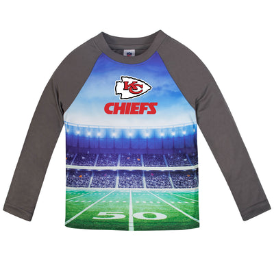 Kansas City Chiefs Toddler Boys Long Sleeve Tee Shirt-Gerber Childrenswear Wholesale