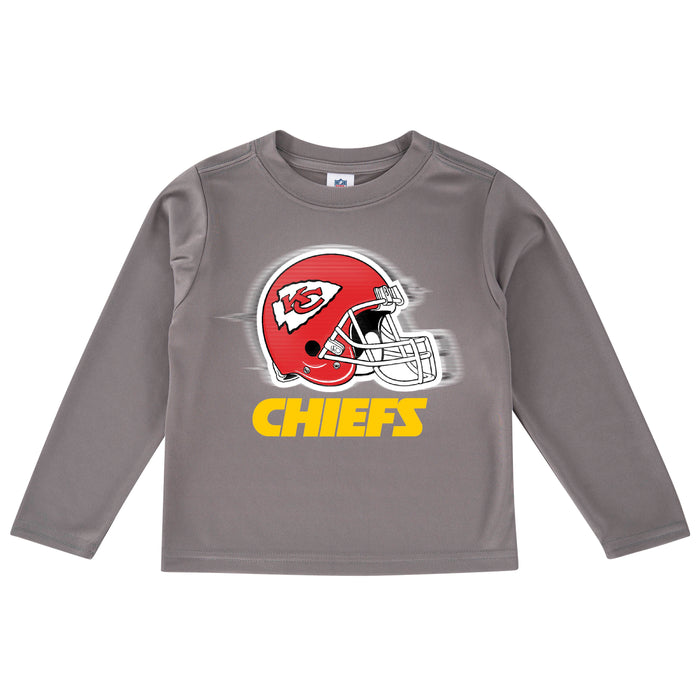 Kansas City Chiefs Toddler Boys' Long Sleeve Logo Tee-Gerber Childrenswear Wholesale