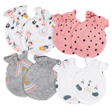 4-Pack Baby Girls Bear No Scratch Mittens Set-Gerber Childrenswear Wholesale