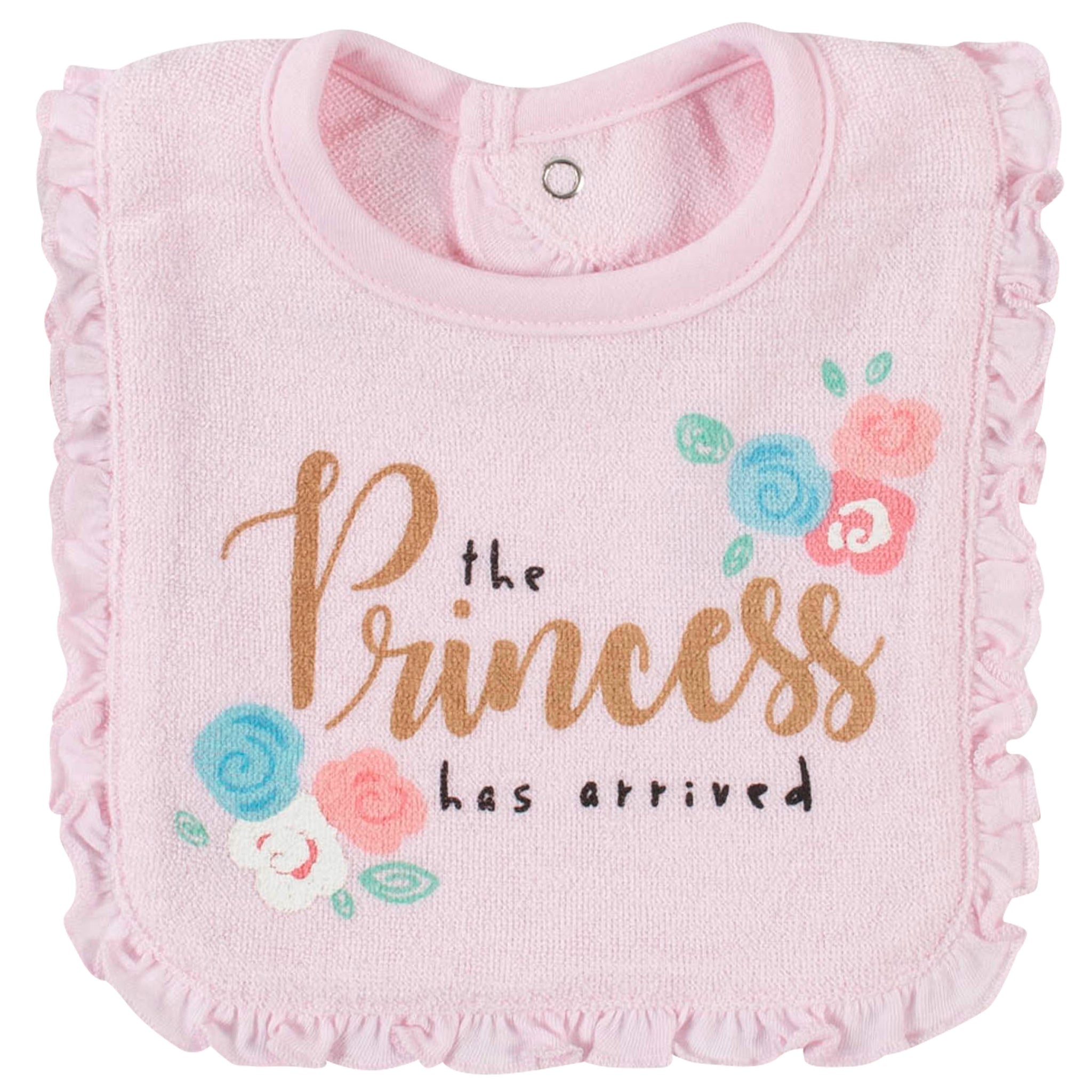 7-Piece Baby Neutral Princess Terry Bibs & Terry Burp Cloths Set-Gerber Childrenswear Wholesale