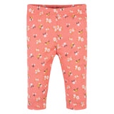 3-Pack Baby Girls Floral, Pink, & Black Pants-Gerber Childrenswear Wholesale