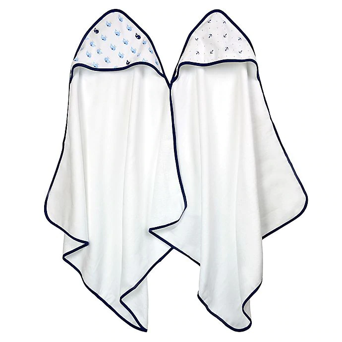 2-Pack Baby Boys Sea Hooded Towels-Gerber Childrenswear Wholesale