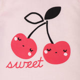 4-Piece Baby Girls Cherries Onesies® Bodysuit, Skirted Panty, Shirt and Slim Pant Set-Gerber Childrenswear Wholesale