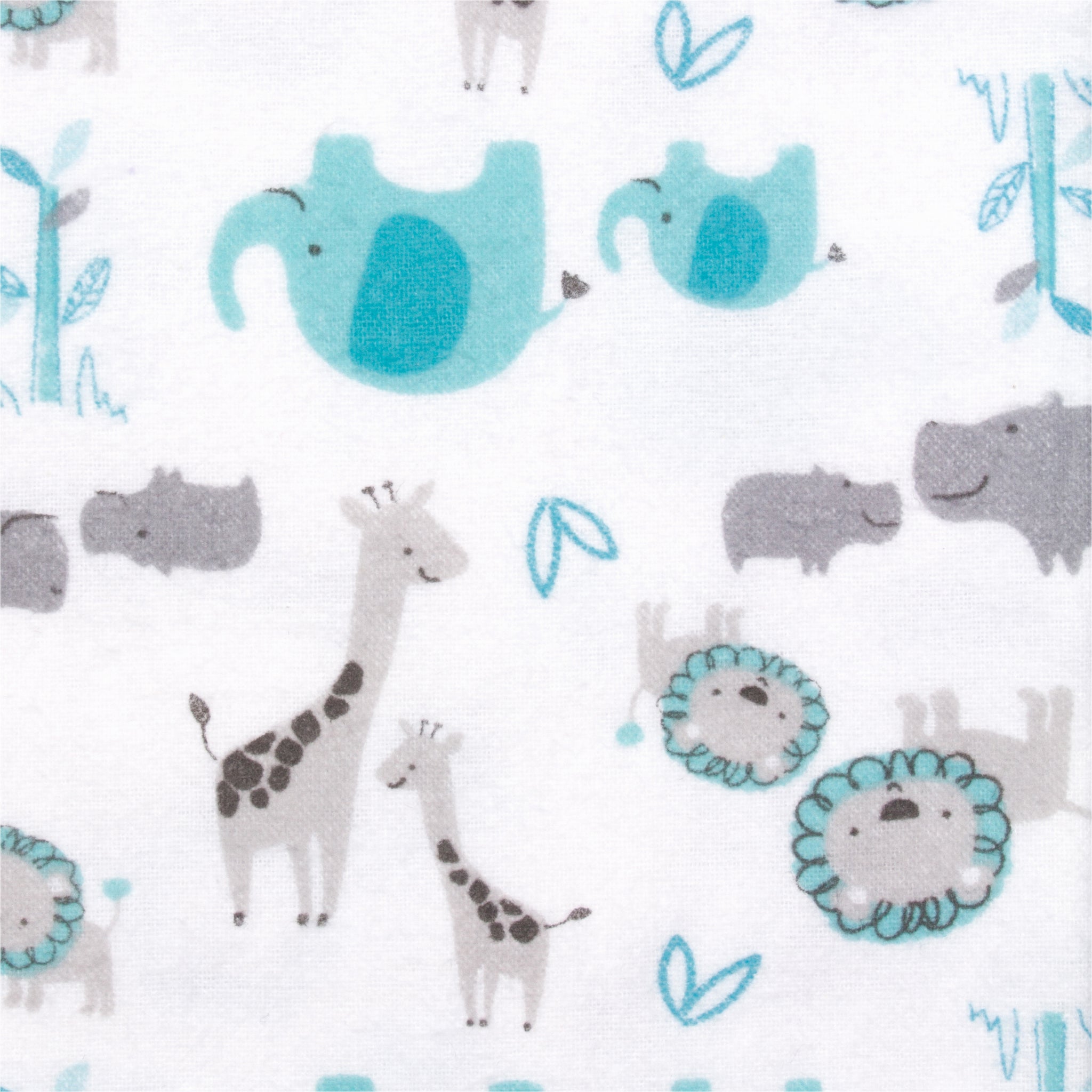5-Pack Baby Boys Safari Flannel Receiving Blankets-Gerber Childrenswear Wholesale