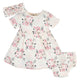 3-Piece Organic Baby Girls Wild Flower Dress, Diaper Cover, & Headband Set-Gerber Childrenswear Wholesale