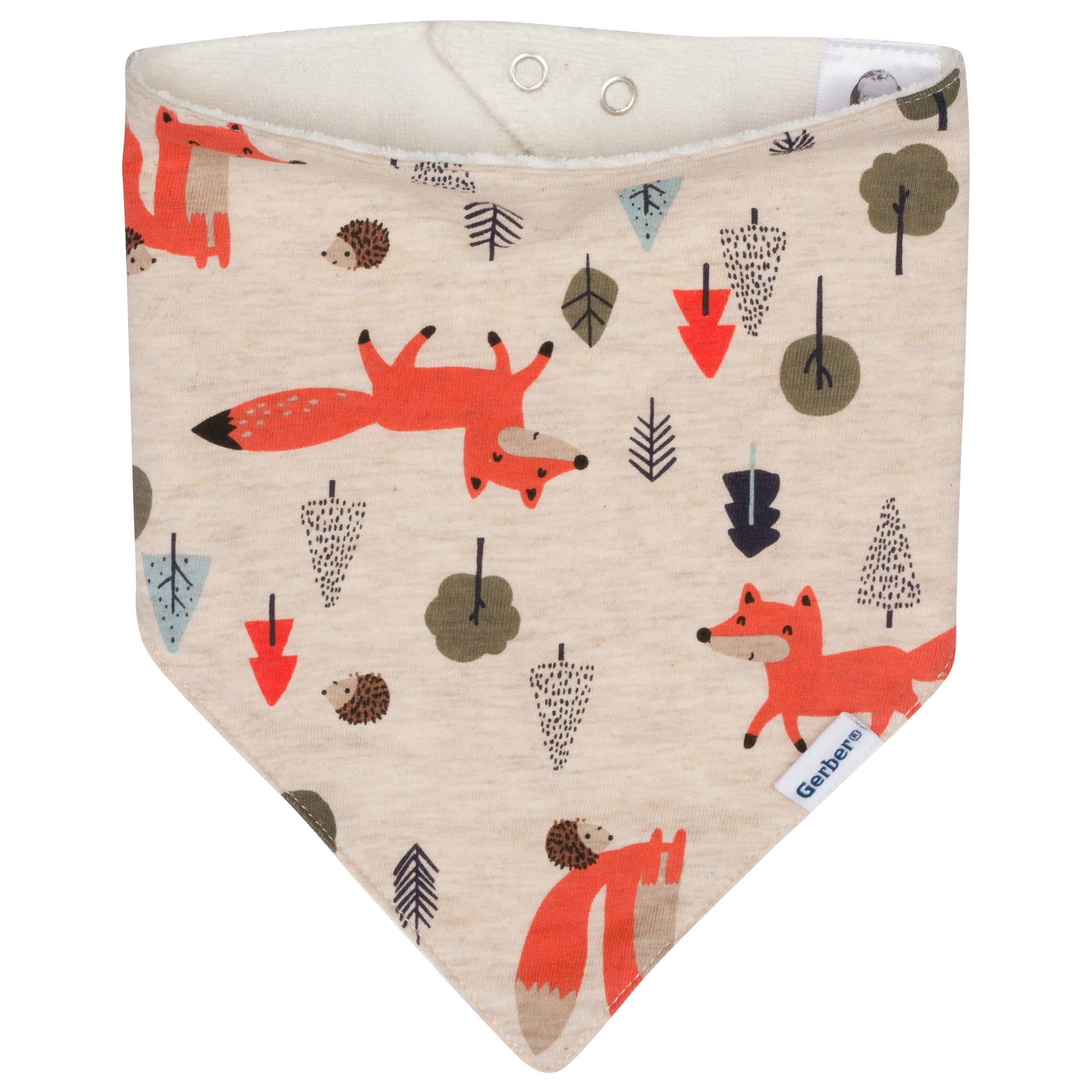 4-Pack Baby Boys Fox Bandana Bibs-Gerber Childrenswear Wholesale