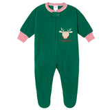 Baby Boys Reindeer Holiday Blanket Sleeper-Gerber Childrenswear Wholesale