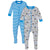 2-Pack Boys Space Snug Fit Footed Cotton Pajamas-Gerber Childrenswear Wholesale