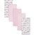 5-Pack Baby Girls Elephants Flannel Receiving Blankets-Gerber Childrenswear Wholesale