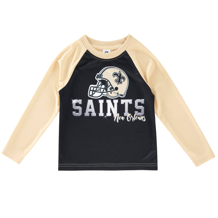 Toddler Boys New Orleans Saints Long Sleeve Tee Shirt-Gerber Childrenswear Wholesale