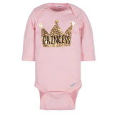 6-Pack Baby Girls Princess & Cat Long Sleeve Onesies® Bodysuits-Gerber Childrenswear Wholesale