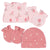 4-Piece Baby Girls Appley Sweet Cap & Mitten Set-Gerber Childrenswear Wholesale