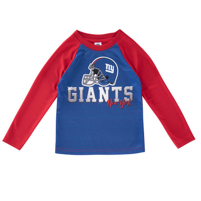 New York Giants Toddler Boys Long Sleeve Tee-Gerber Childrenswear Wholesale