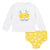 2-Piece Baby & Toddler Girls Lemon Squeeze Rash Guard & Swim Bottoms Set-Gerber Childrenswear Wholesale