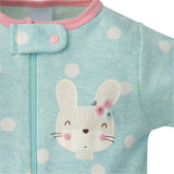 2-Pack Organic Baby Girls Floral Bunny Sleep 'n Plays-Gerber Childrenswear Wholesale