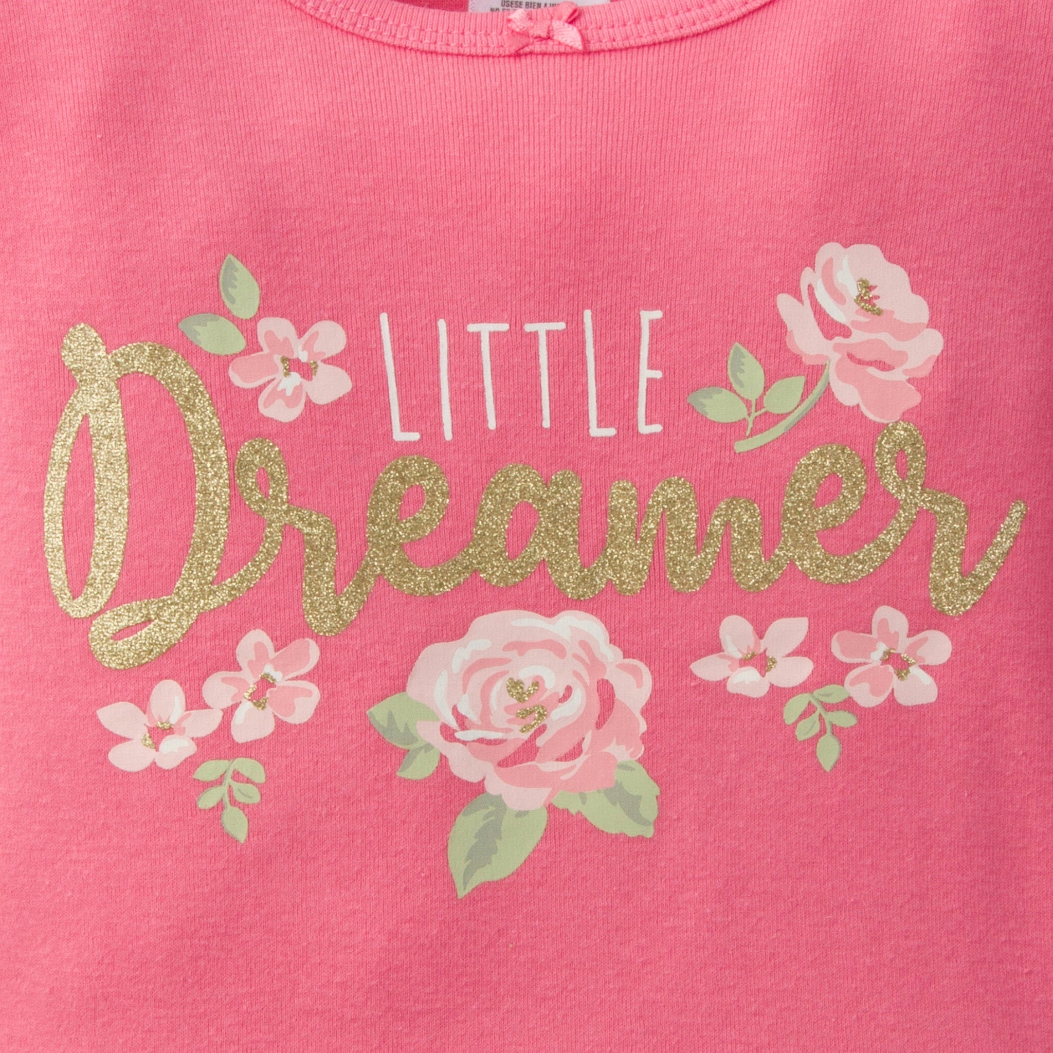 4-Piece Girls Rose Snug Fit Cotton Pajamas-Gerber Childrenswear Wholesale