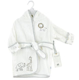 Baby Neutral Animal Kingdom Organic Hooded Bath Robe-Gerber Childrenswear Wholesale