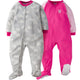 Gerber Toddler Girl 2-pack Bunny Blanket Sleeper-Gerber Childrenswear Wholesale
