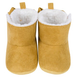 Baby Girls Taupe Bow Faux Suede Boots-Gerber Childrenswear Wholesale