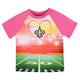 New Orleans Saints Toddler Girls Short Sleeve Tee Shirt-Gerber Childrenswear Wholesale