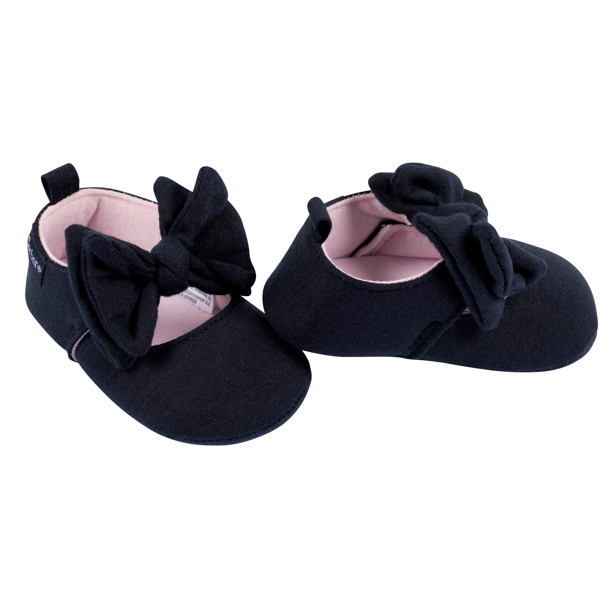 Baby Girls Black Ballet Slipper-Gerber Childrenswear Wholesale