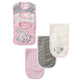 6-Piece Baby Girls Bunny Bib and Burp Cloth Set-Gerber Childrenswear Wholesale
