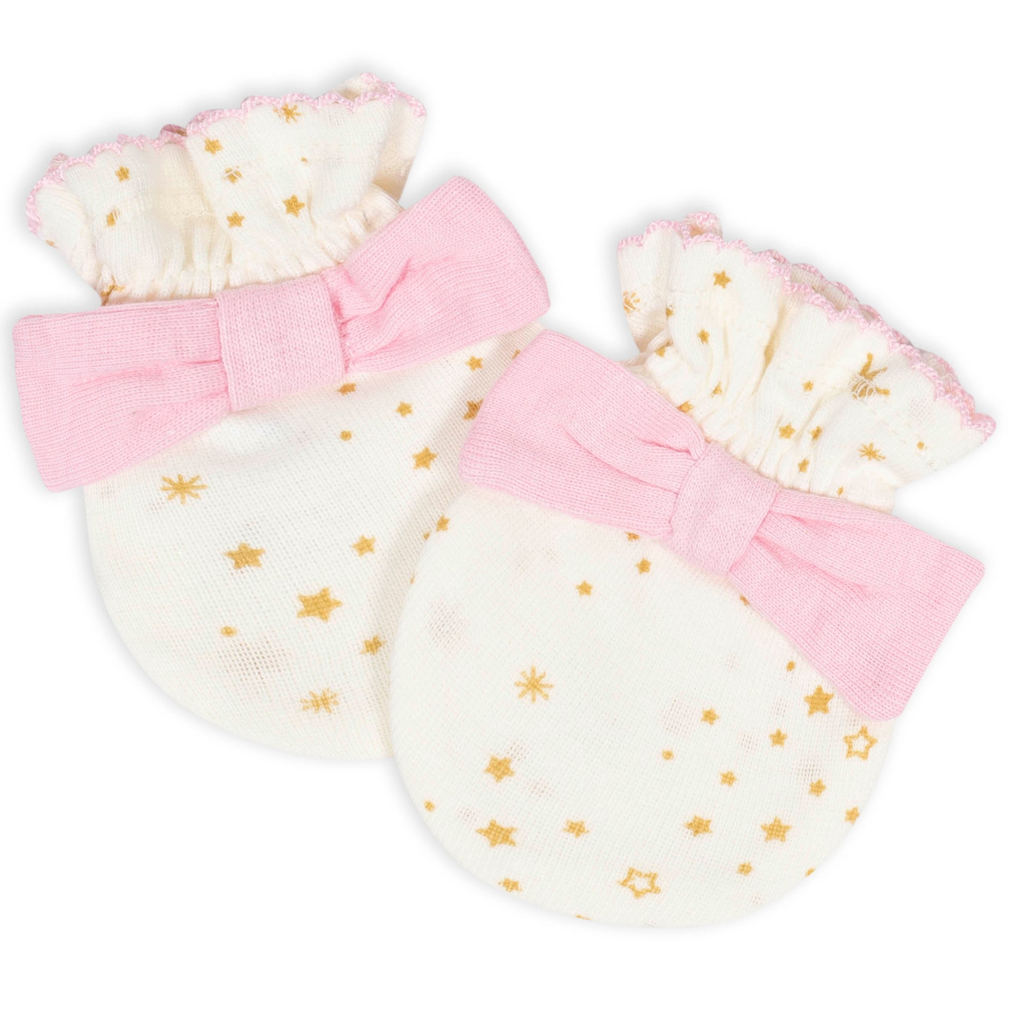 2-Pack Baby Girls Princess No Scratch Mittens-Gerber Childrenswear Wholesale