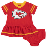 2-Piece Kansas City Chiefs Dress and Diaper Cover Set-Gerber Childrenswear Wholesale