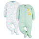 2-Pack Baby Neutral Clouds & Giraffe Sleep 'N Plays-Gerber Childrenswear Wholesale
