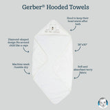 4-Piece Baby Boys Bear Hooded Towel & Washcloths Set-Gerber Childrenswear Wholesale