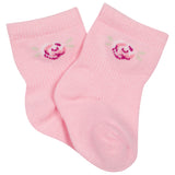 6-Pack Baby Girls Floral Wiggle Proof® Socks-Gerber Childrenswear Wholesale