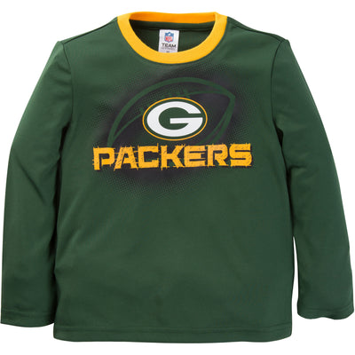 Toddler Boys Packers Long Sleeve Performance Tee-Gerber Childrenswear Wholesale