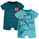 2-Pack Baby Boys Dino Blues Rompers-Gerber Childrenswear Wholesale