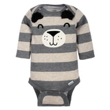 5-Pack Baby Boys Bear Long Sleeve Onesies® Bodysuits-Gerber Childrenswear Wholesale