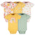 5-Pack Baby Girls Golden Floral Onesies® Bodysuits-Gerber Childrenswear Wholesale