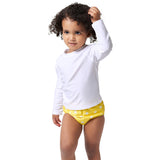 Baby & Toddler Neutral White Rashguard-Gerber Childrenswear Wholesale