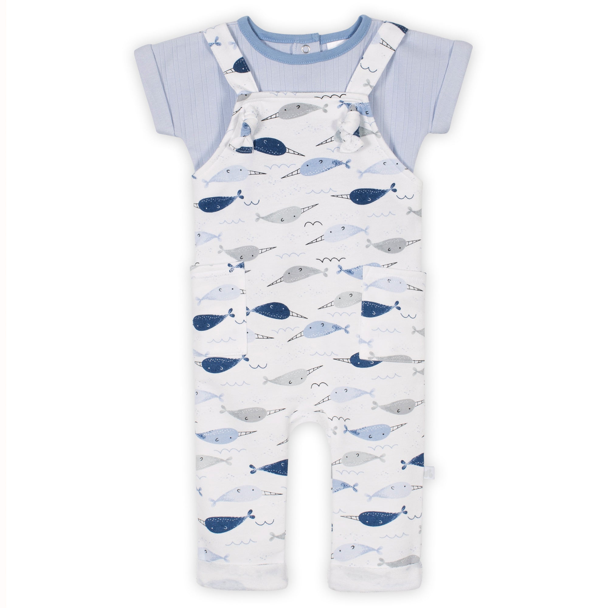 2-Piece Baby Boys Ombre Boy Coverall and Top Set-Gerber Childrenswear Wholesale