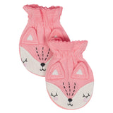 Just Born® 4-Pack Baby Girls Fox Organic Mittens-Gerber Childrenswear Wholesale