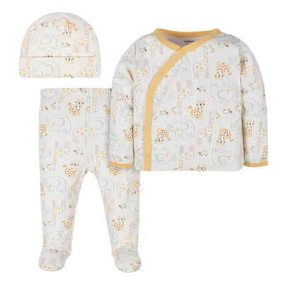 3-Piece Baby Neutral Kind World Take Me Home Set-Gerber Childrenswear Wholesale
