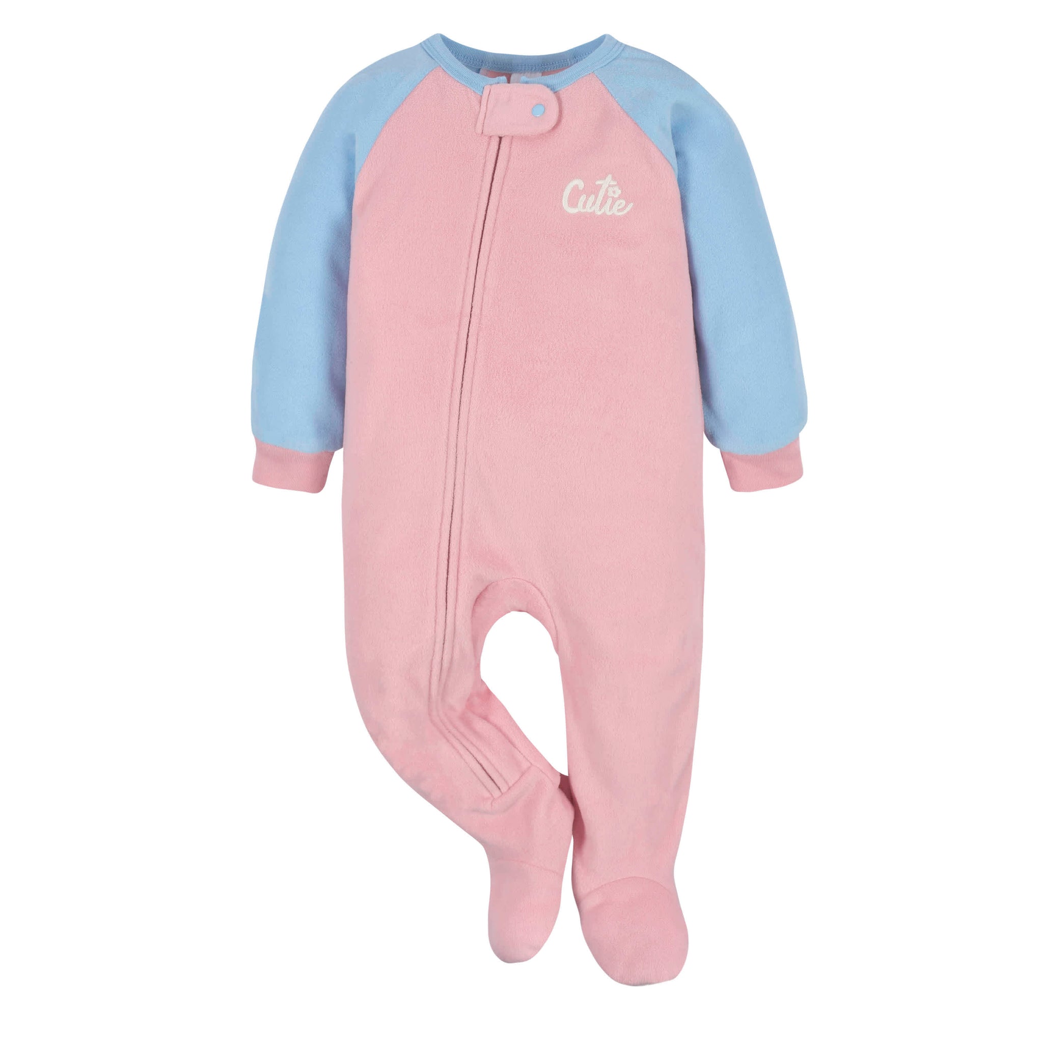 2-Pack Baby & Toddler Girls Blue Cutie Fleece Pajamas-Gerber Childrenswear Wholesale
