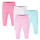 4-Pack Baby Girls Pink Stripes Pants-Gerber Childrenswear Wholesale