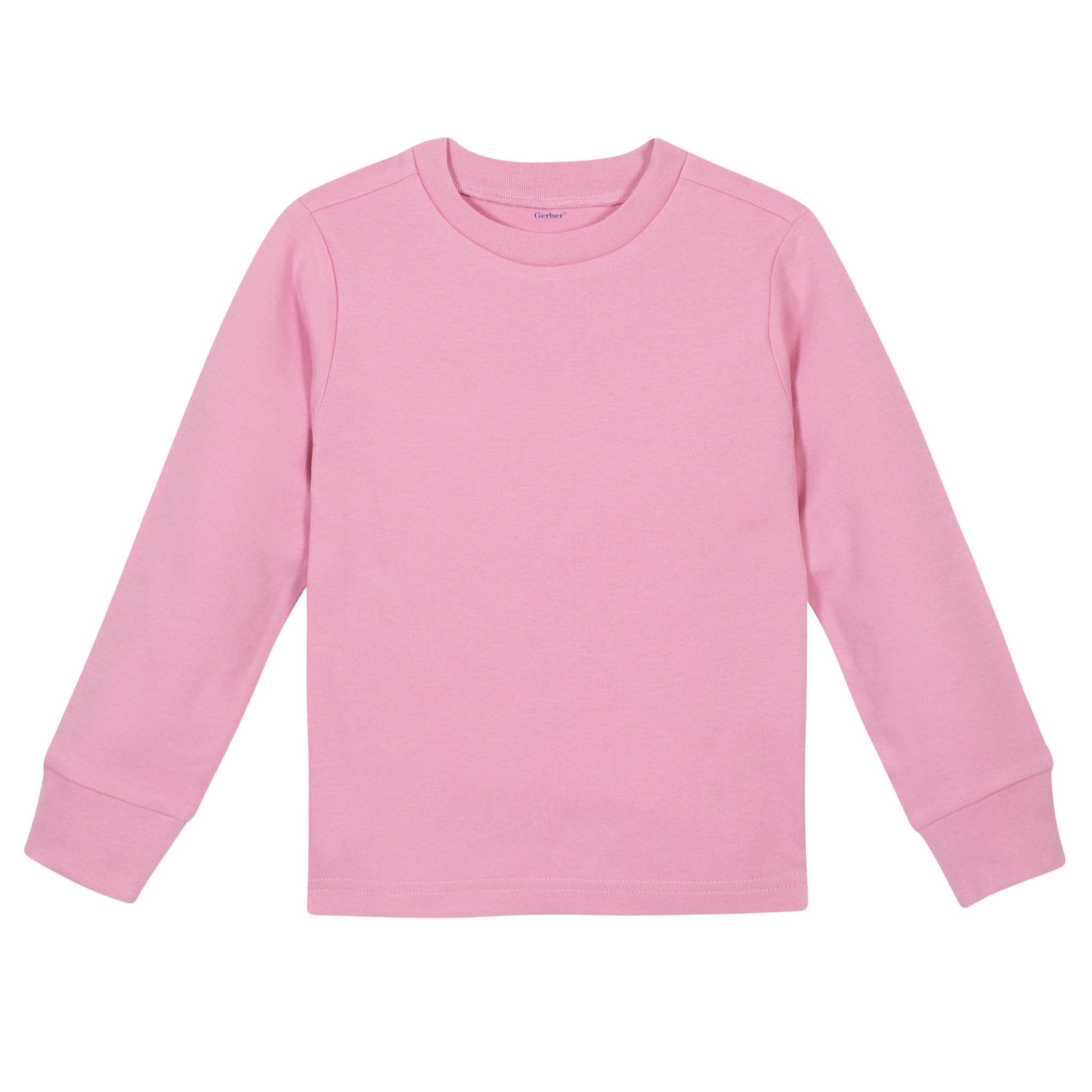 Premium Long Sleeve Tee in Light Pink-Gerber Childrenswear Wholesale