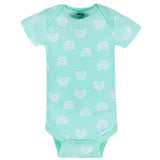 8-Pack Baby Girls Rainbow Floral Short Sleeve Onesies® Bodysuits-Gerber Childrenswear Wholesale