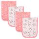 4-Pack Baby Girls Ballerina Burp Cloths-Gerber Childrenswear Wholesale