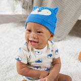 2-Pack Baby Boys Fox Caps-Gerber Childrenswear Wholesale