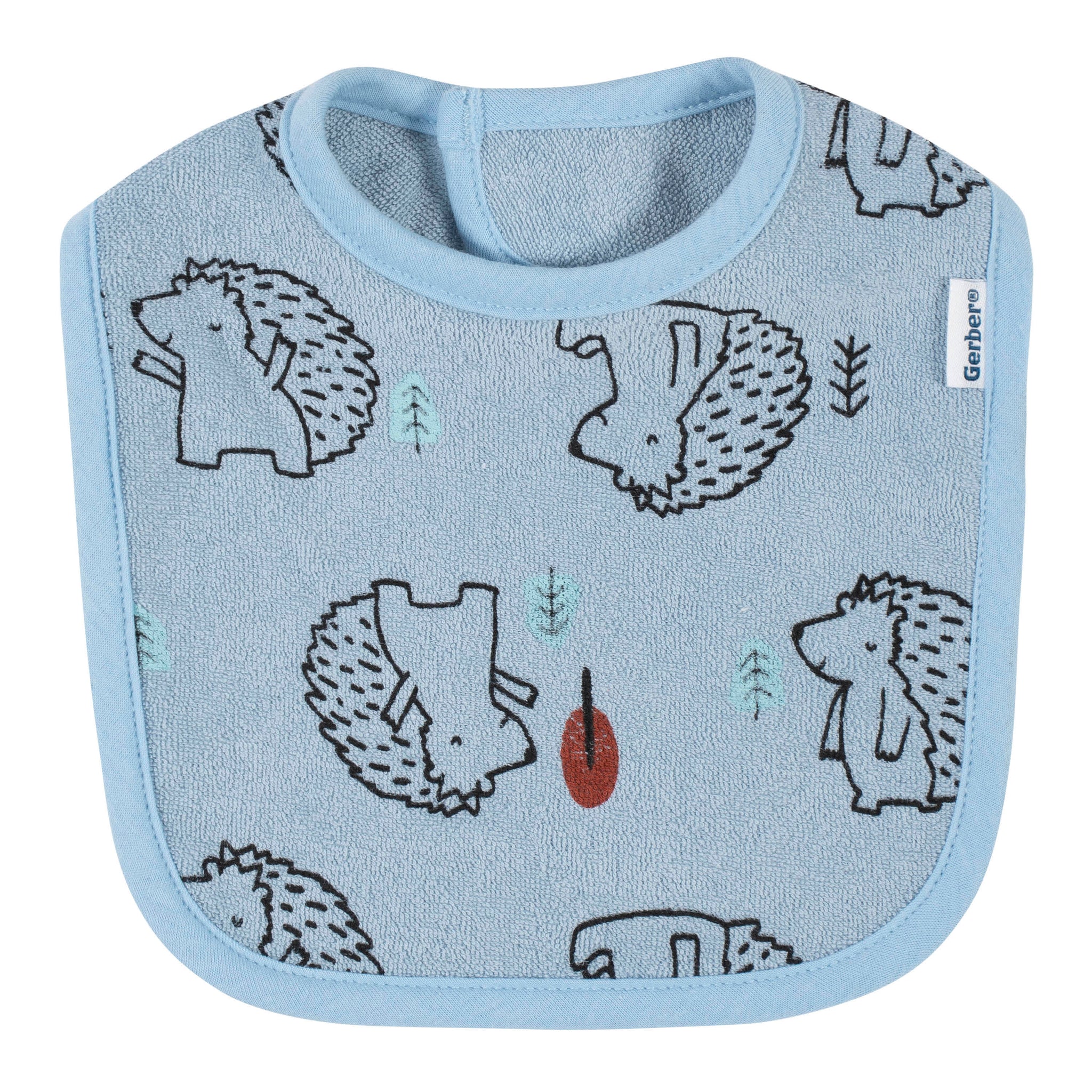 4-Pack Baby Boys Fox Dribbler Bibs-Gerber Childrenswear Wholesale