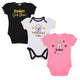 3-Pack Pittsburgh Steelers Short Sleeve Bodysuits-Gerber Childrenswear Wholesale