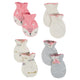 Just Born® 4-Pack Baby Girls Fox Organic Mittens-Gerber Childrenswear Wholesale