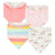 4-Pack Baby Girls Rainbow Bandana Bibs-Gerber Childrenswear Wholesale