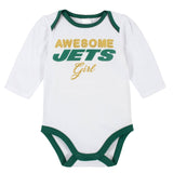 3-Piece New York Jets Bodysuit, Pant, and Cap Set-Gerber Childrenswear Wholesale